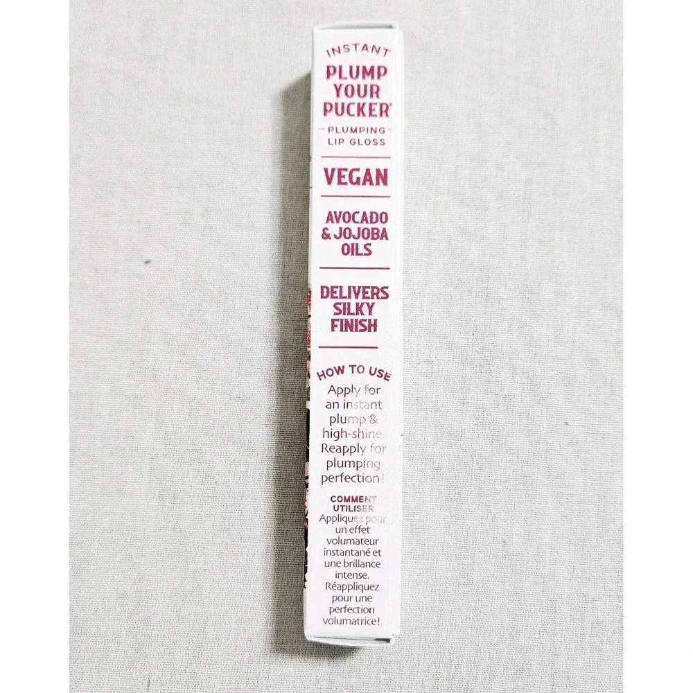 The Balm Plump Your Pucker Lip Gloss- Buck-A-Roo Clear Gloss- NEW‎ IN BOX